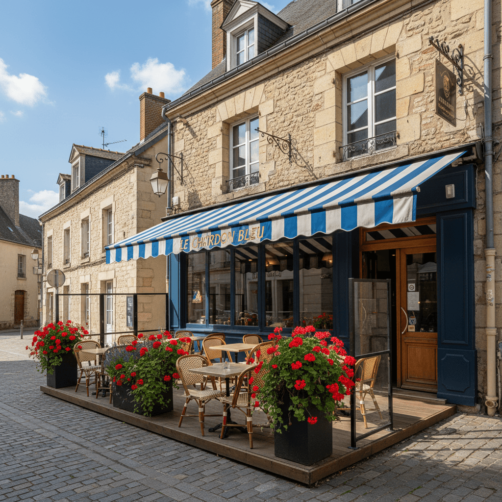 Restaurant 140m² à Angers : terrasse - extraction
