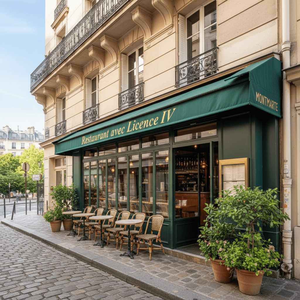 Restaurant avec Licence IV à Montmartre