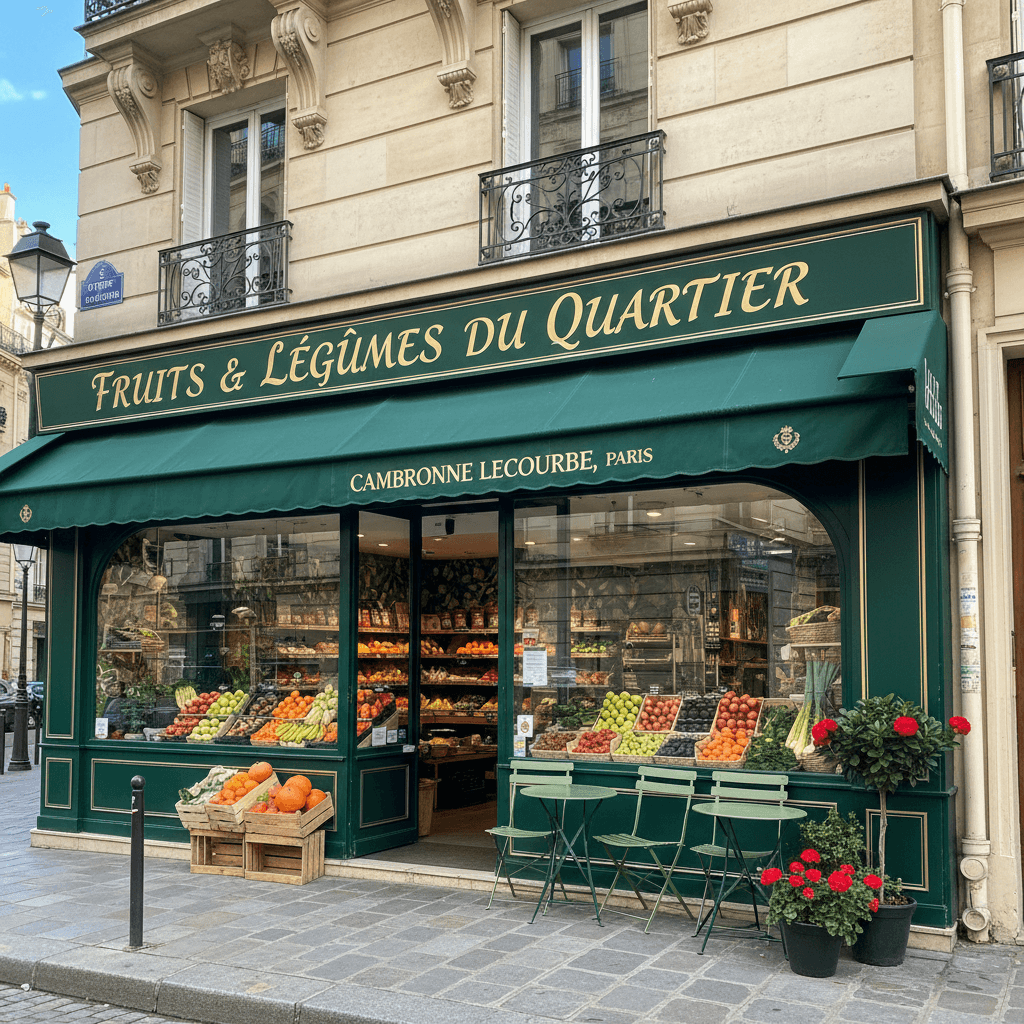 Local commercial idéal fruits et légumes à Paris