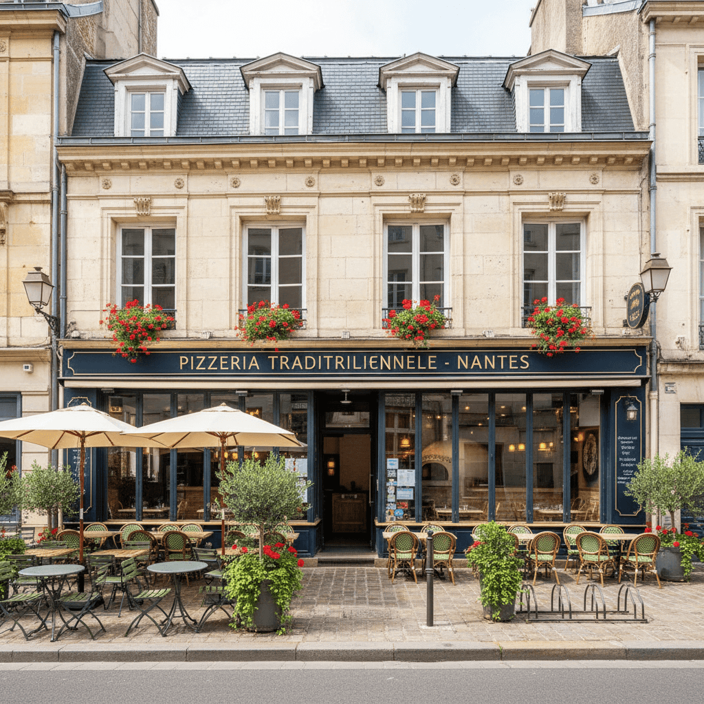 Restaurant 65m² à Nantes : terrasse - extraction