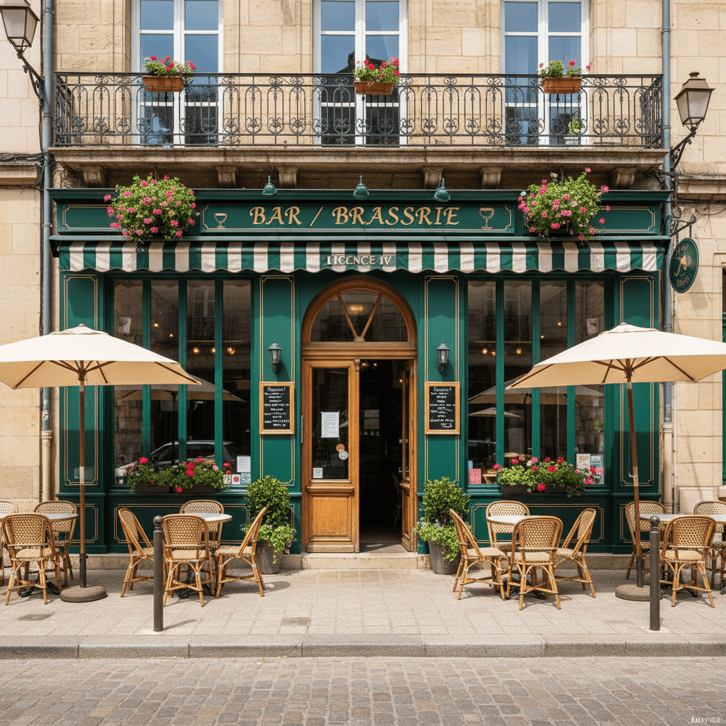 Bar-brasserie 130m² à Angers : terrasse - licence IV