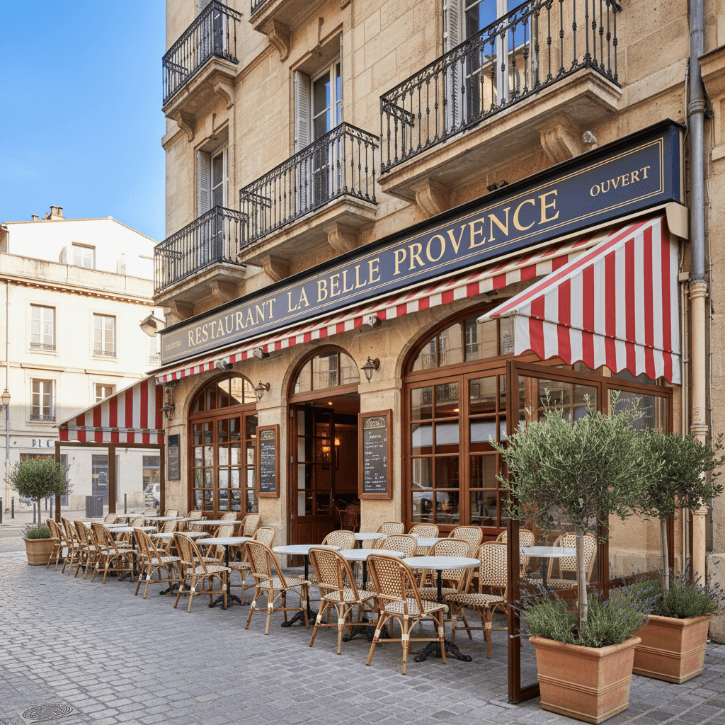 Restaurant 1050m² à Marseille : terrasse - licence IV