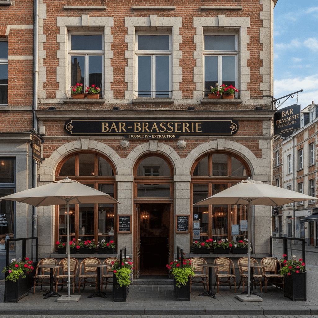 Bar-brasserie 100m² à Lille : licence IV - extraction