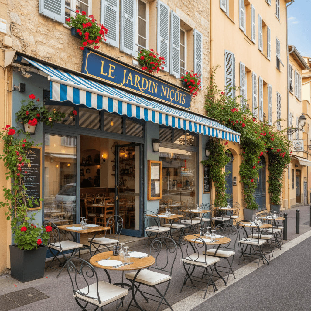 Restaurant à Nice : terrasse - extraction