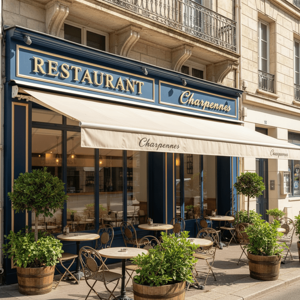 Restaurant 80m² à Villeurbanne : terrasse - licence IV