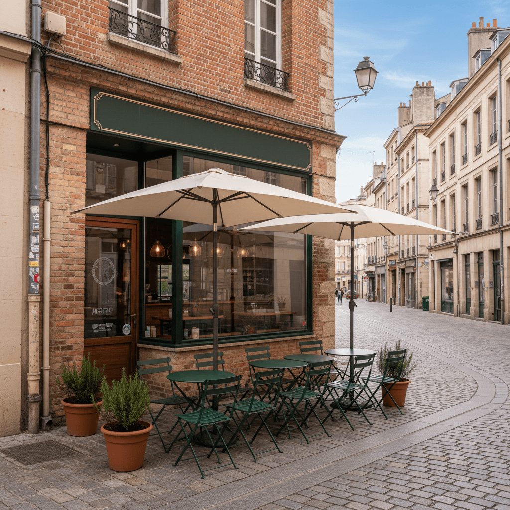 Fast-food 45m² à Toulouse : terrasse - extraction