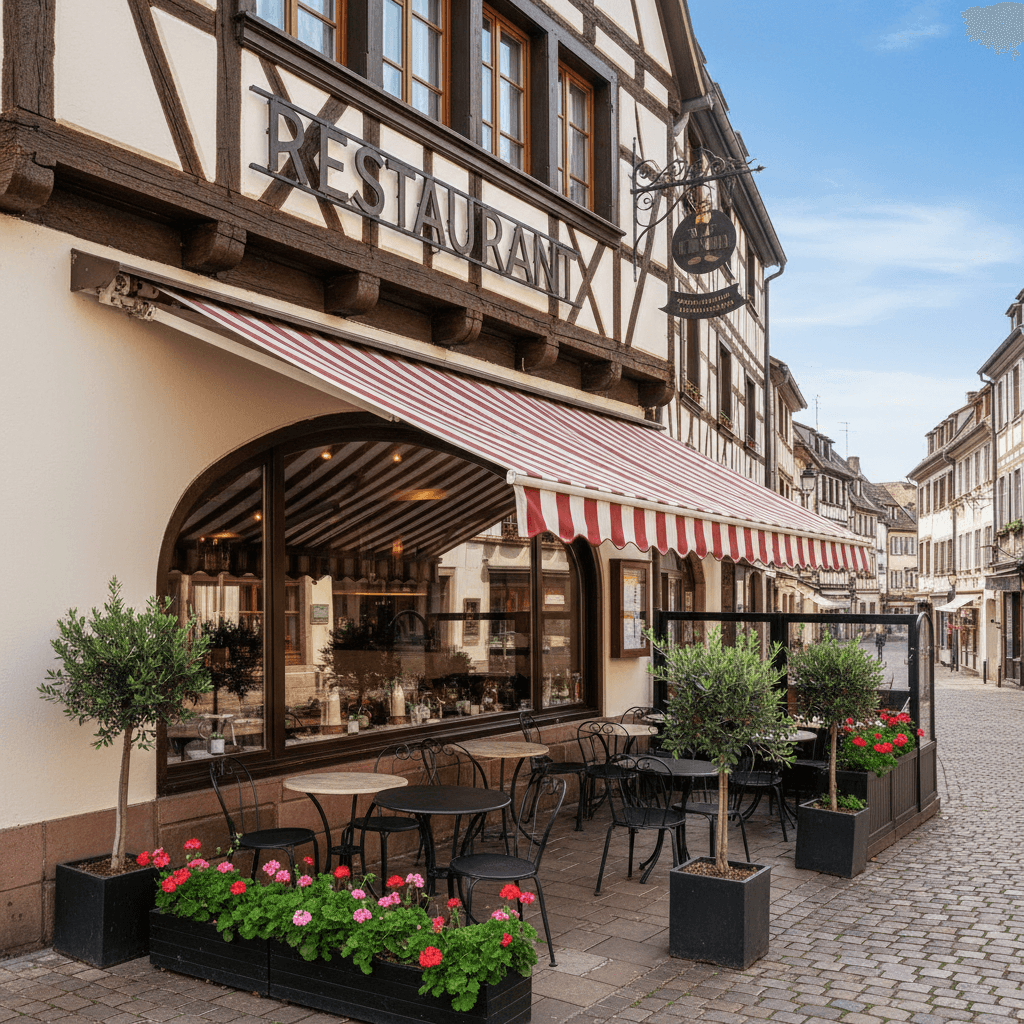 Restaurant à Strasbourg : terrasse - licence IV