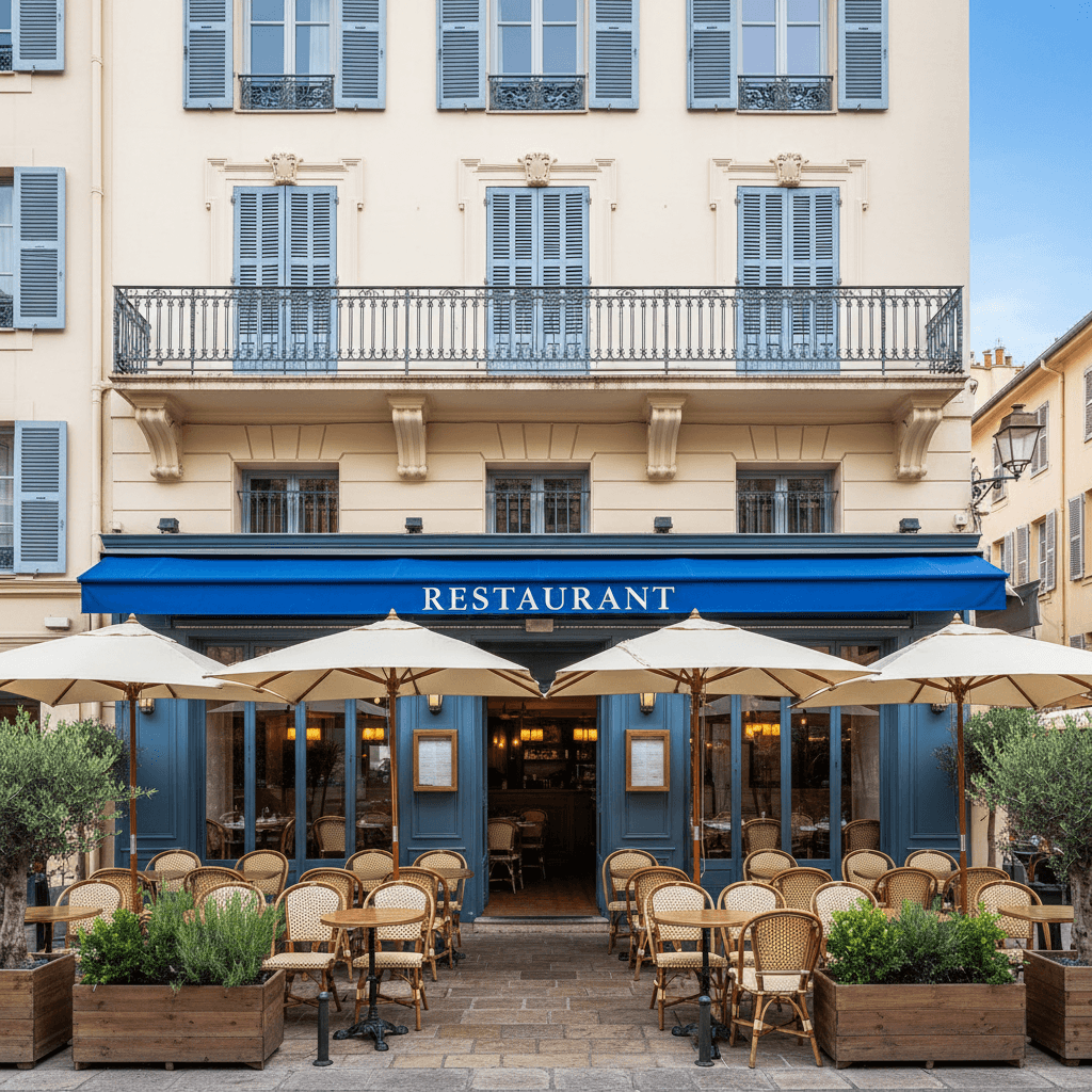 Restaurant 90m² à Nice : terrasse - licence IV