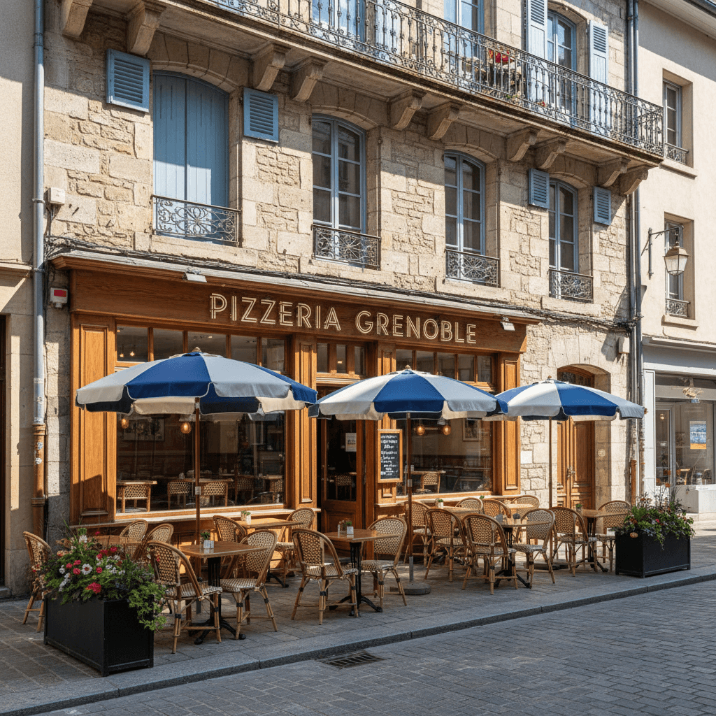 Fast-food à Grenoble : terrasse - extraction