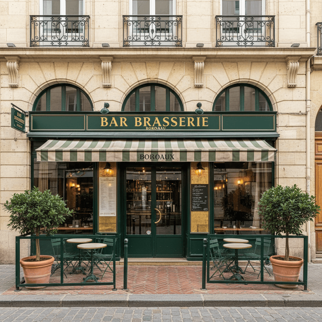 Bar-brasserie à Bordeaux : terrasse - licence IV