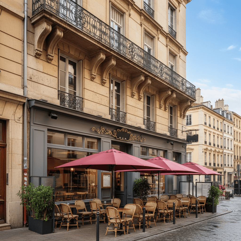 Restaurant 20m² à Lyon : terrasse