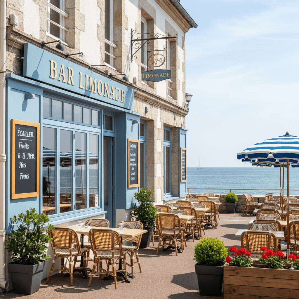Bar-brasserie à Nantes : terrasse - extraction