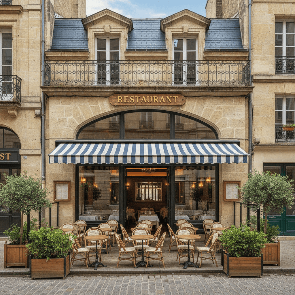 Restaurant 160m² à Bordeaux : terrasse - licence IV