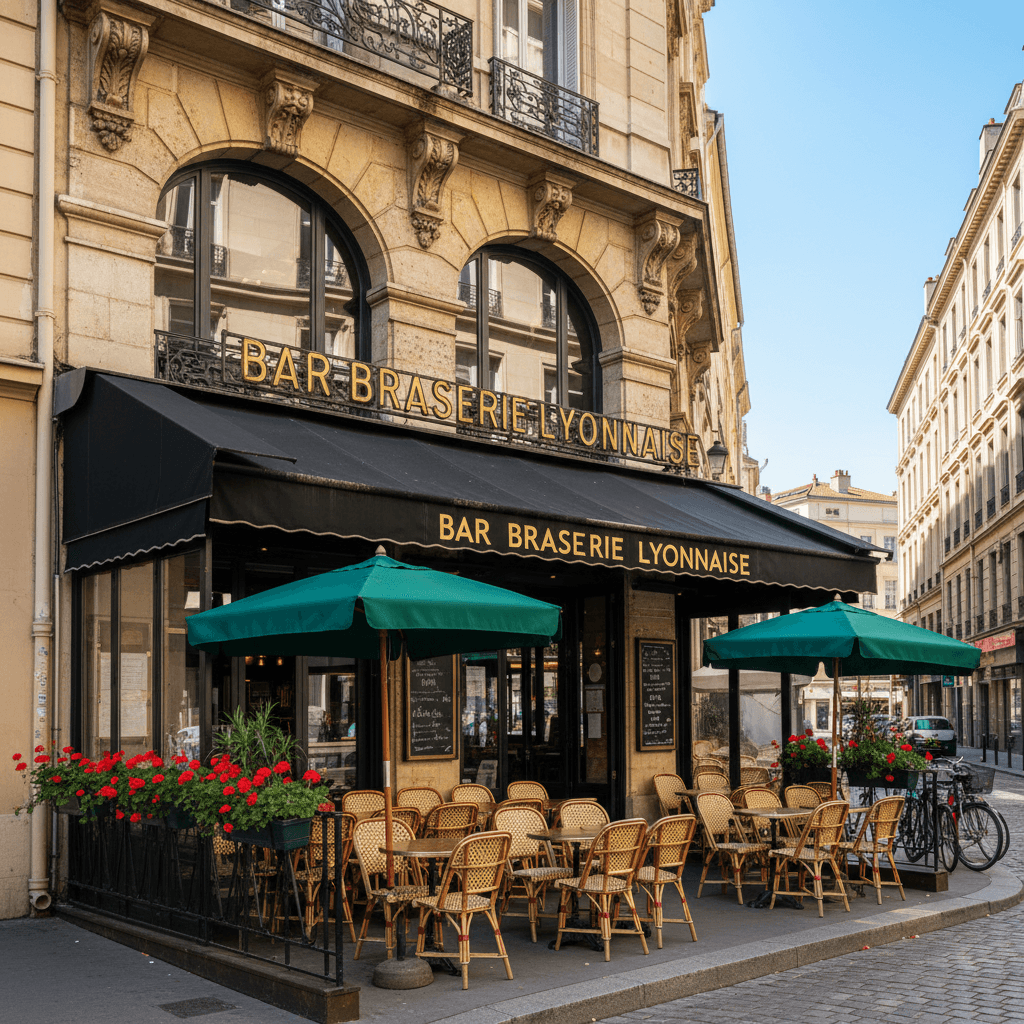 Bar-brasserie à Lyon : terrasse