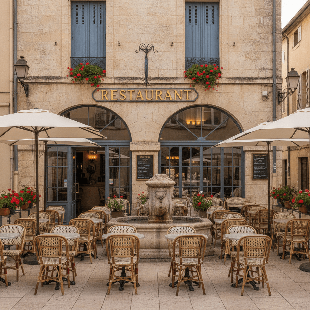 Restaurant 70m² à Aix-En-Provence : terrasse - extraction