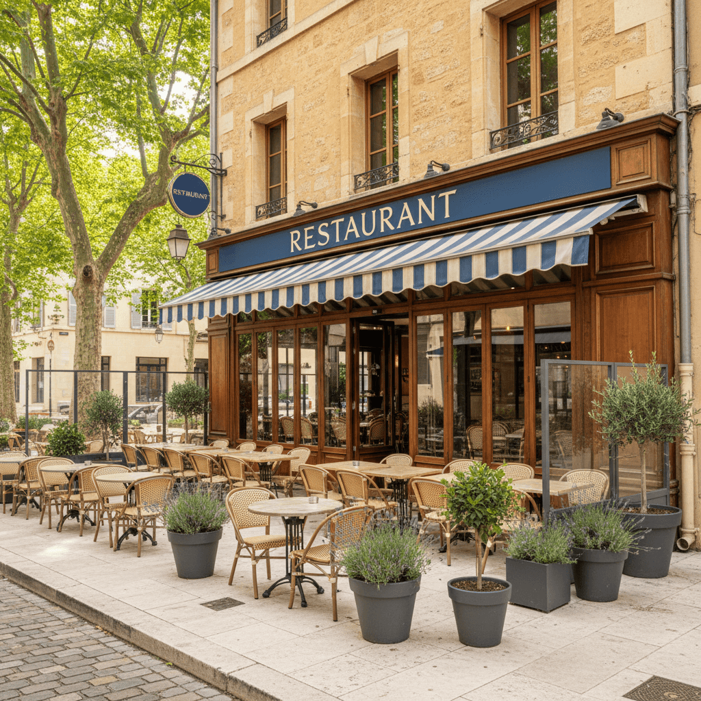 Restaurant à Aix-En-Provence : terrasse - licence IV