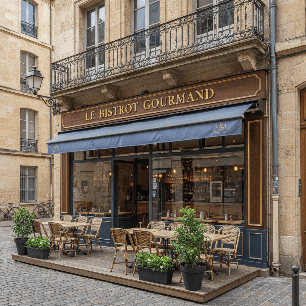 Restaurant 80m² à Bordeaux : terrasse - licence IV