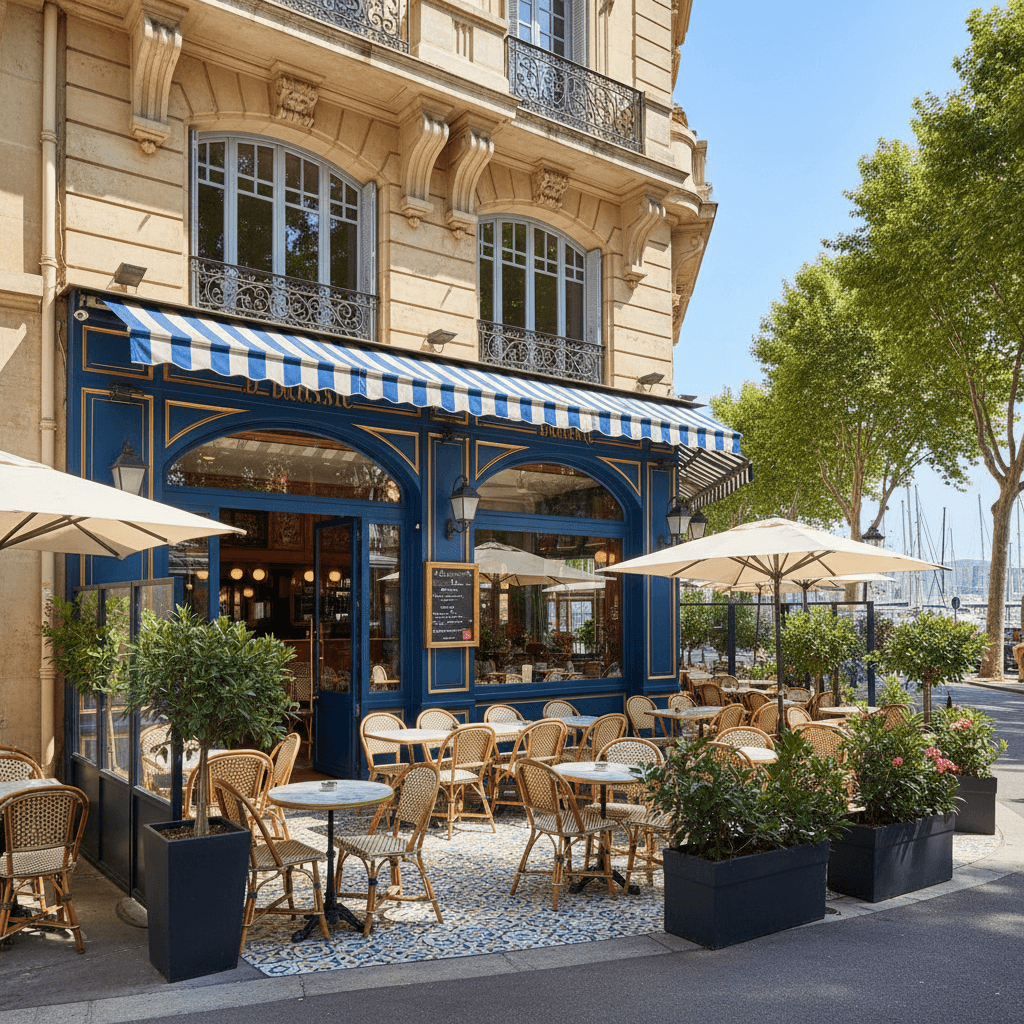 Bar-brasserie 75m² à Marseille : terrasse - licence IV