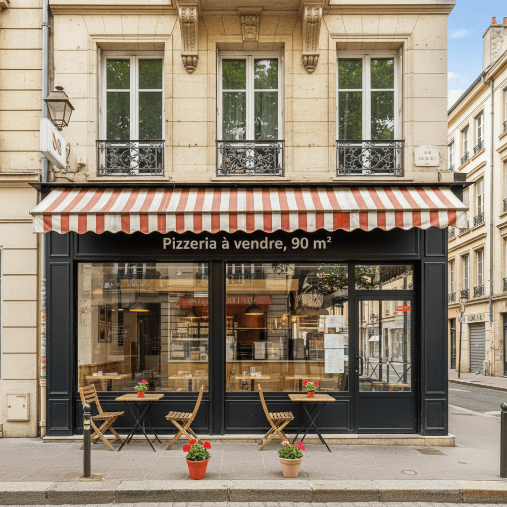 Fast-food 90m² à Lyon : terrasse - licence IV