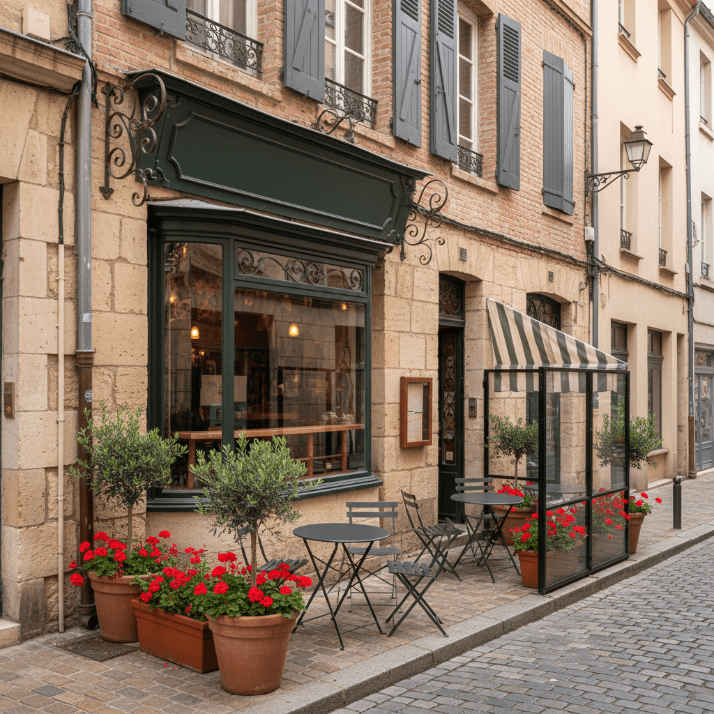 Restaurant 100m² à Toulouse : terrasse - extraction