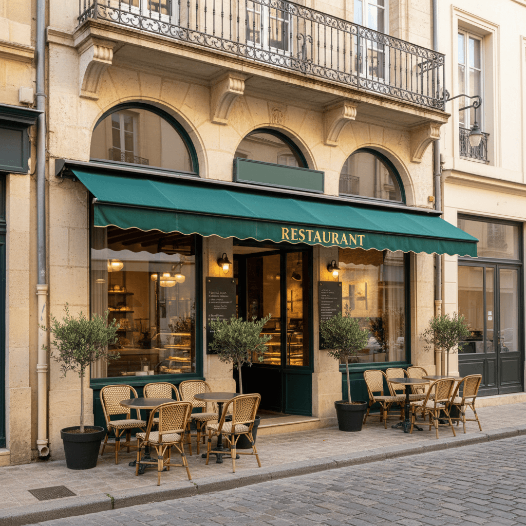 Restaurant 44m² à Montpellier : terrasse - extraction