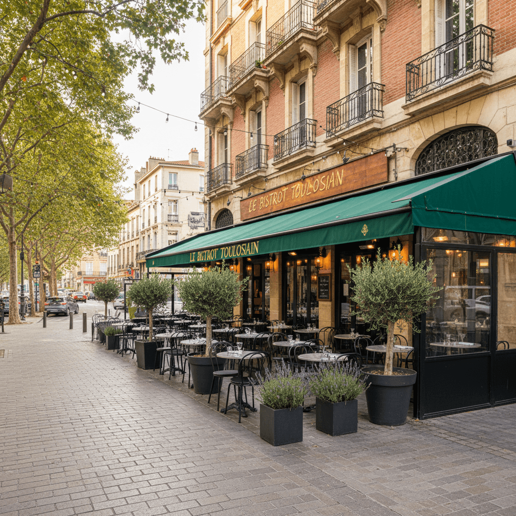 Restaurant 500m² à Toulouse : terrasse - licence IV