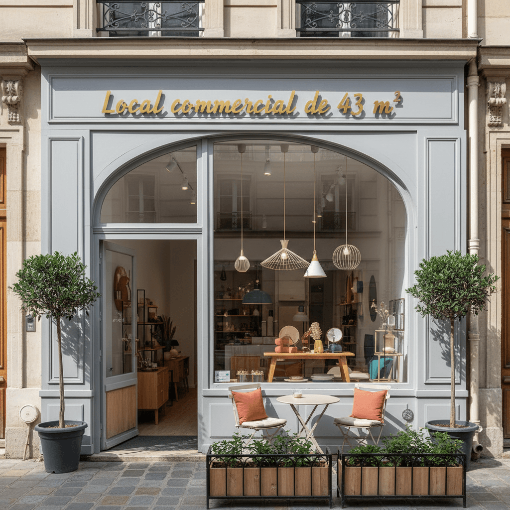 Local commercial de 43 m² à Paris 10ème