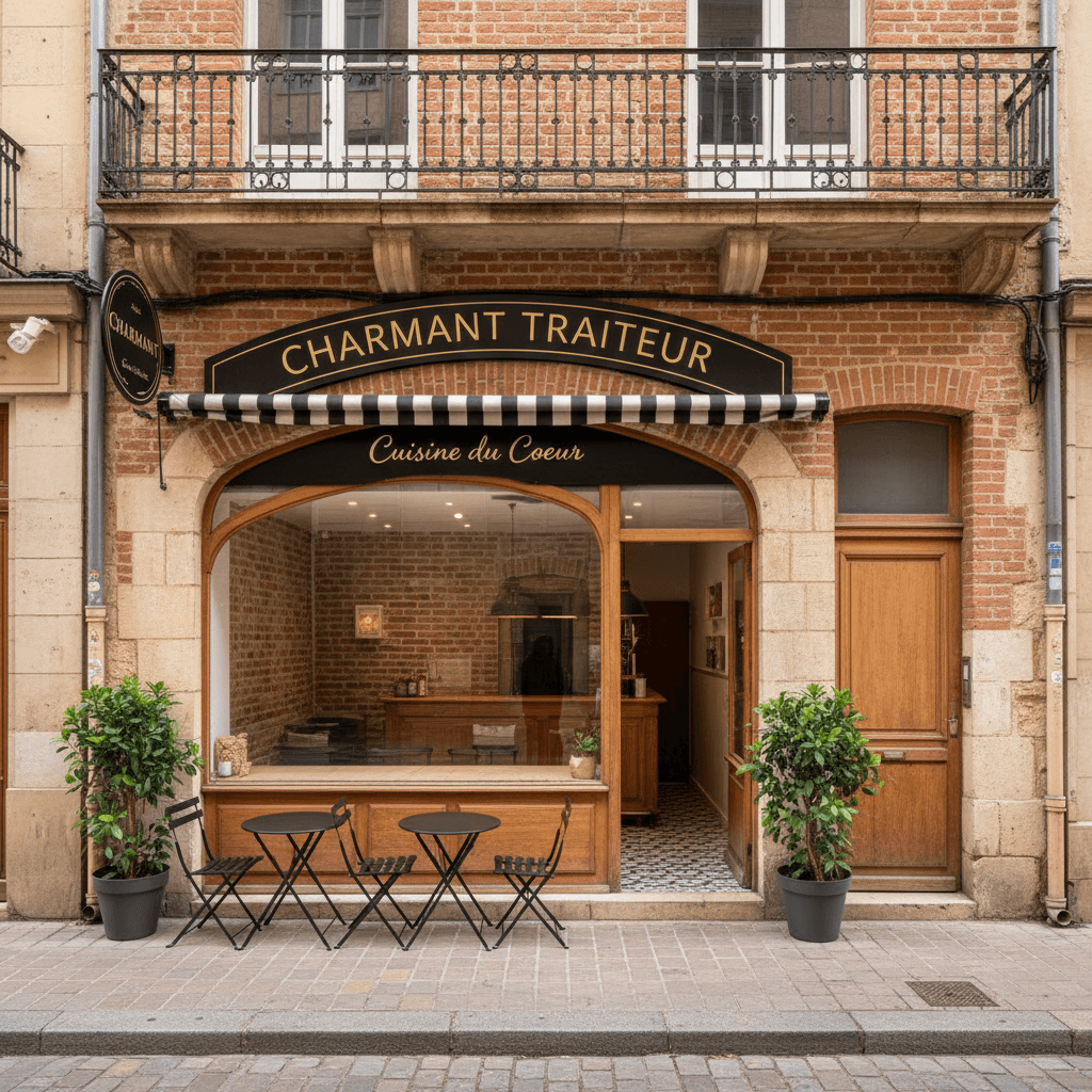 Fast-food 35m² à Toulouse : terrasse - extraction