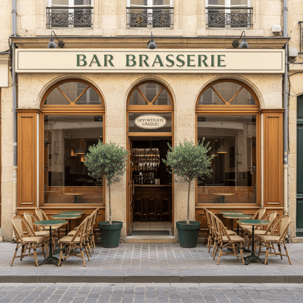 Bar-brasserie 50m² à Bordeaux : terrasse - licence IV