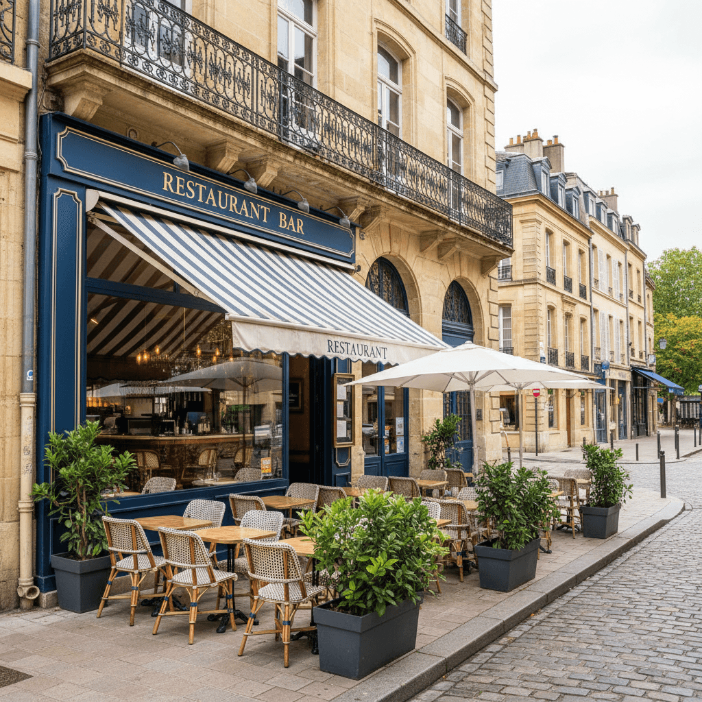 Restaurant 120m² à Bordeaux : terrasse - licence IV