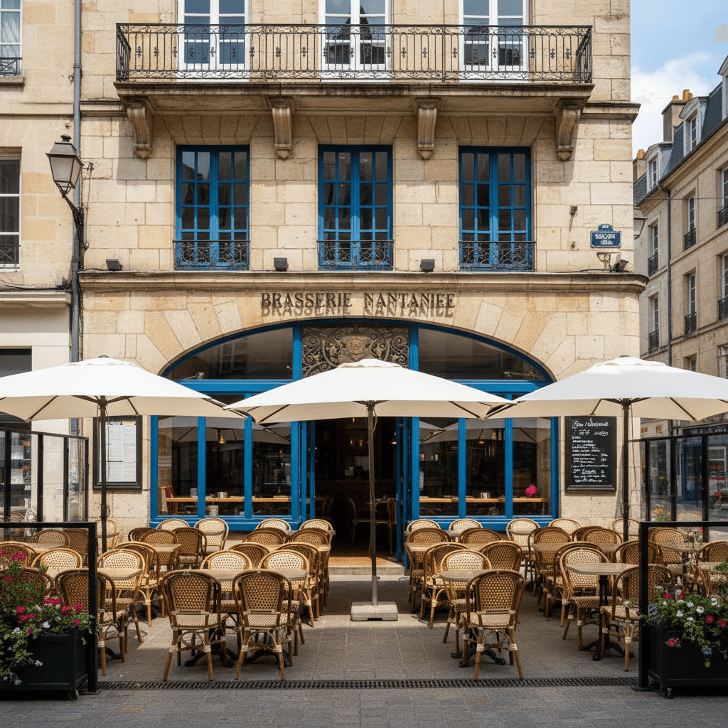 Bar-brasserie 192m² à Nantes : terrasse - licence IV