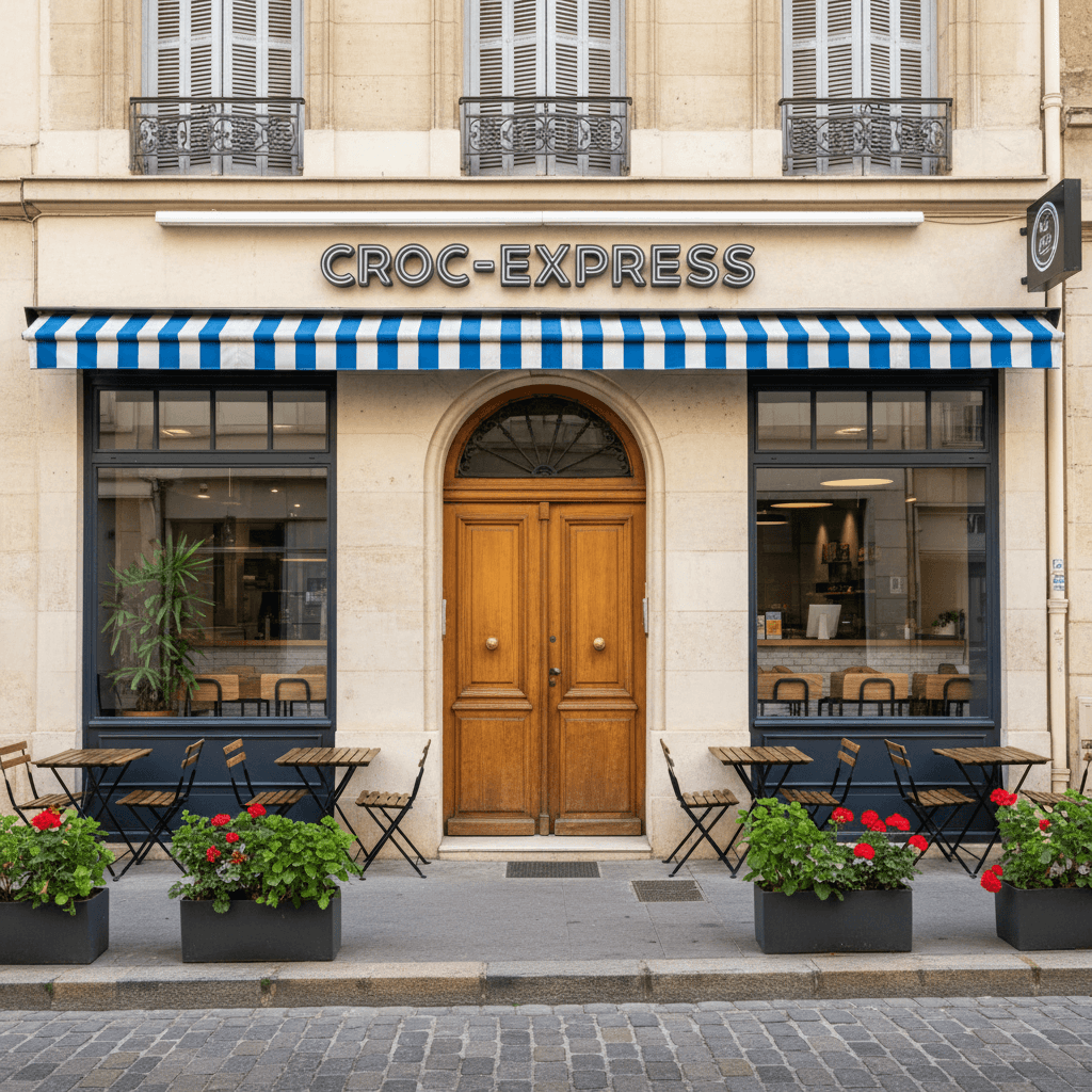 Fast-food à Marseille : terrasse - licence IV