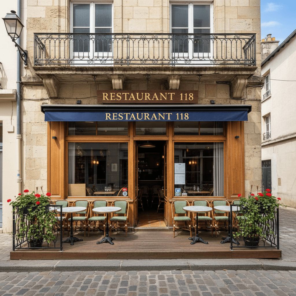 Restaurant 118m² à Angers : terrasse - licence IV