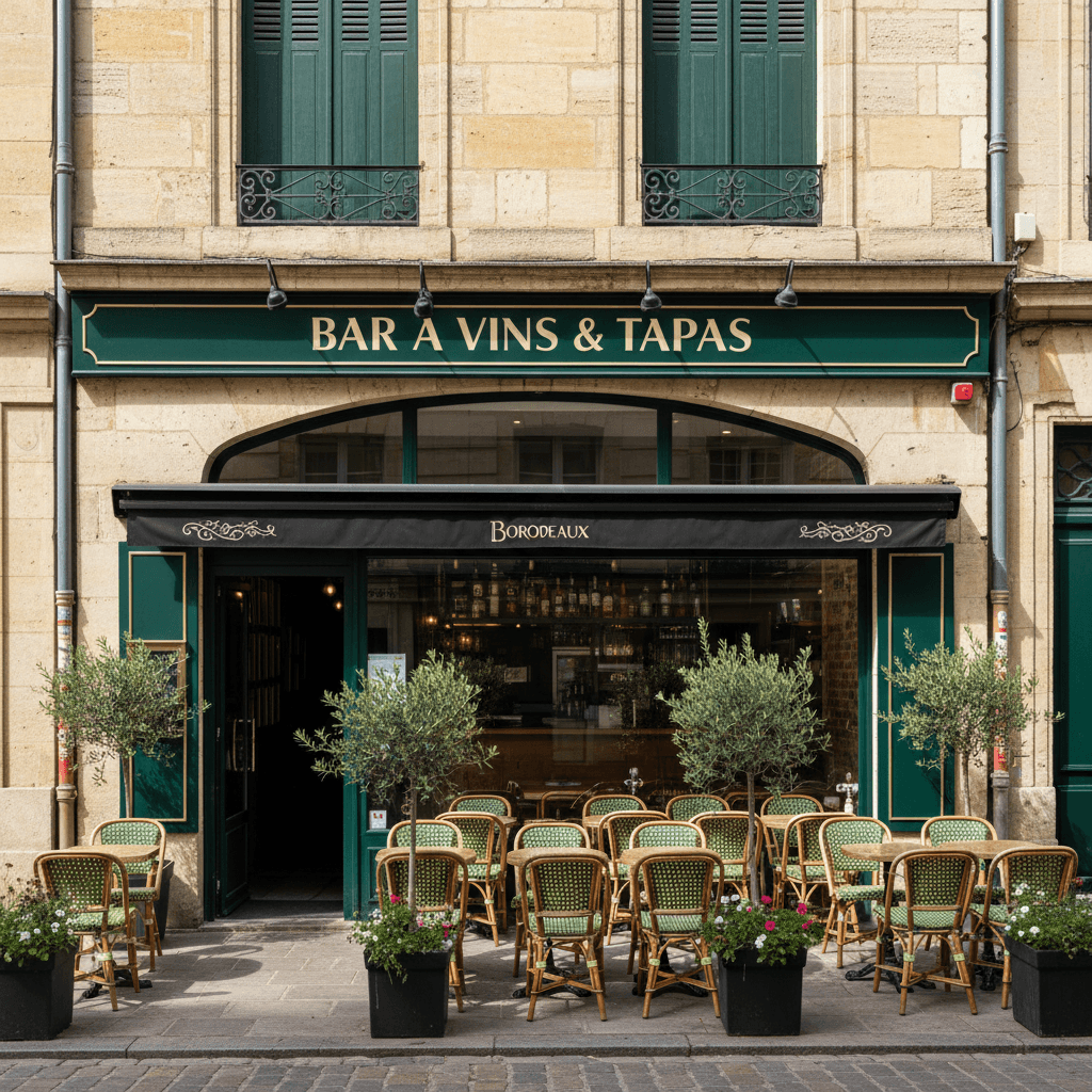 Snack 70m² à Bordeaux : terrasse