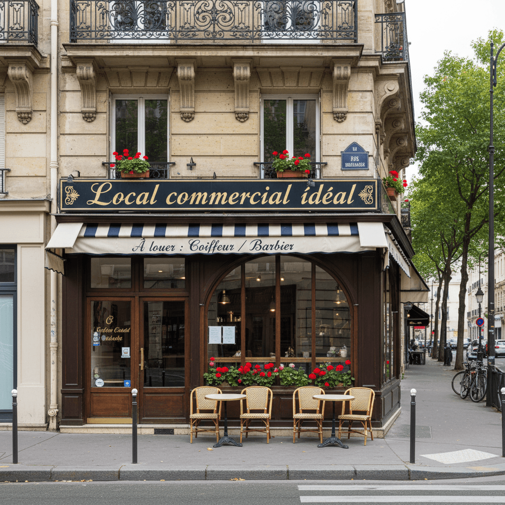 Local commercial idéal pour coiffeur à Paris