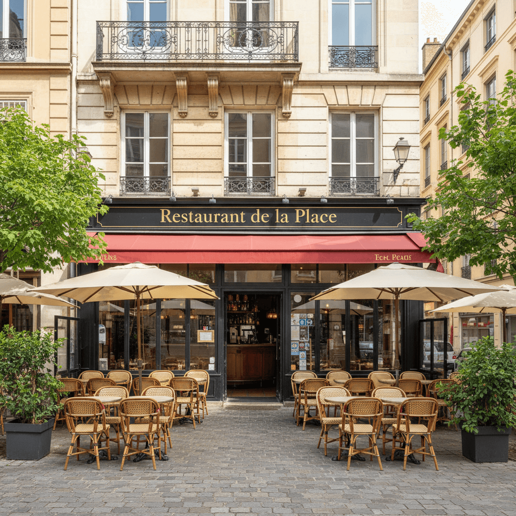Restaurant 122m² à Lyon : terrasse - extraction