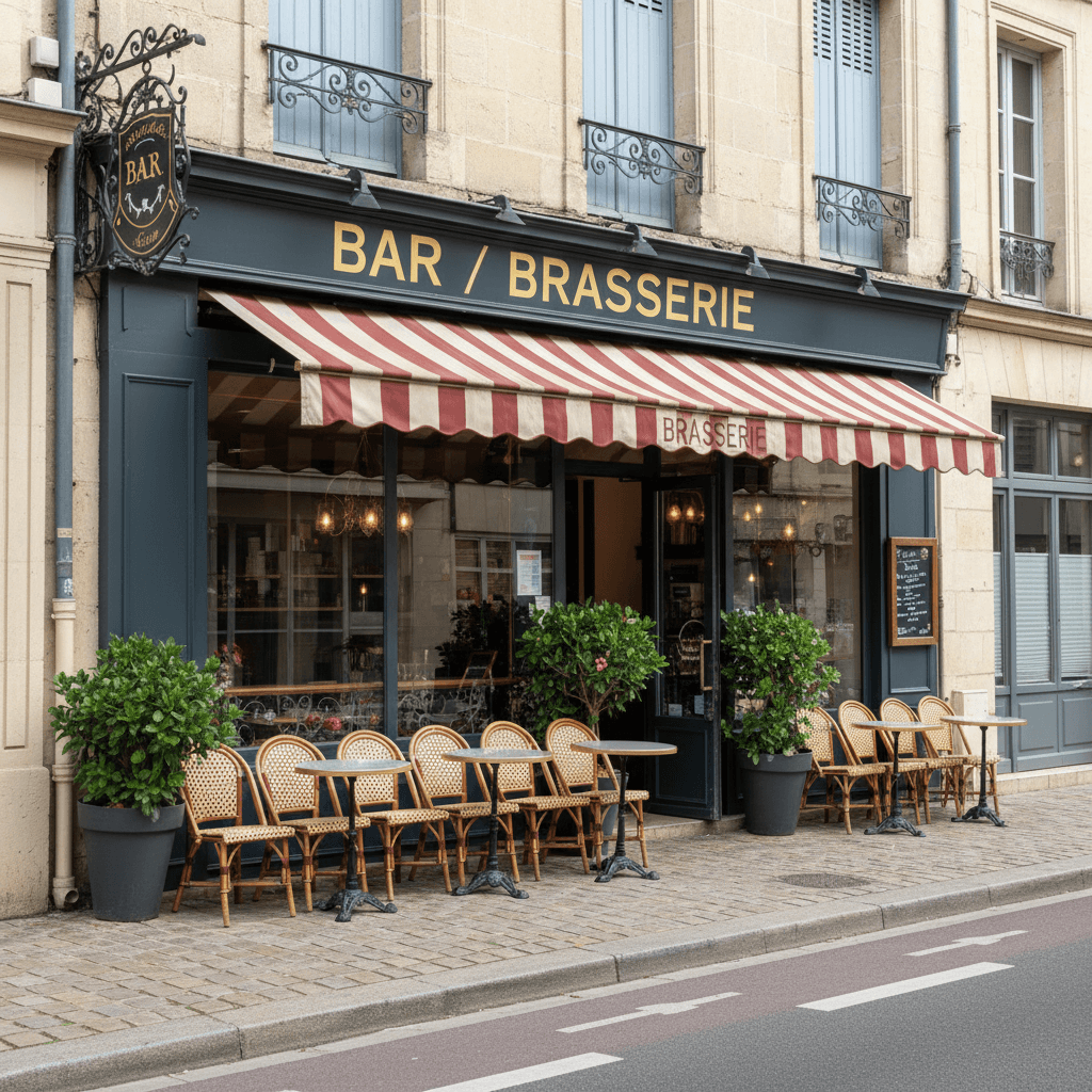Bar-brasserie à Angers : terrasse