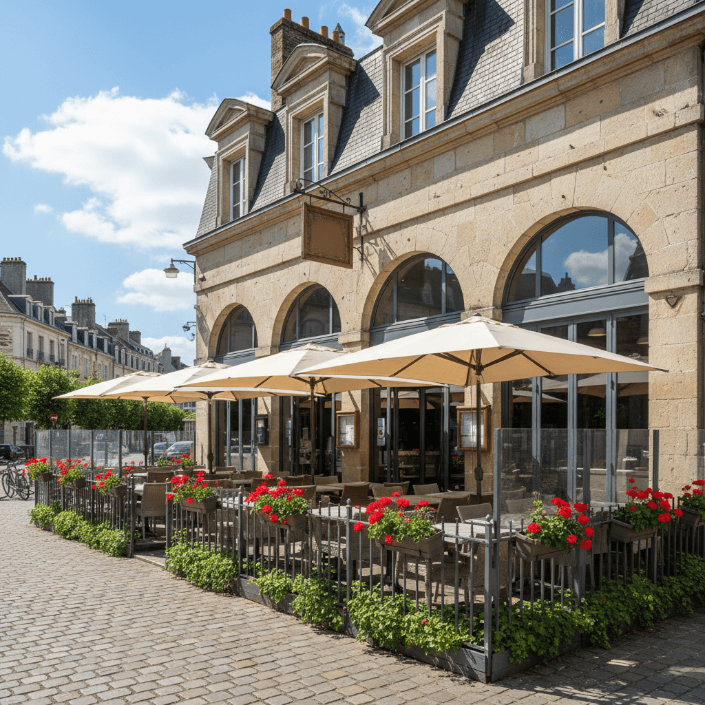 Restaurant à Rennes : terrasse - extraction