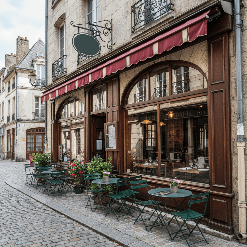 Restaurant à Rouen : terrasse - extraction