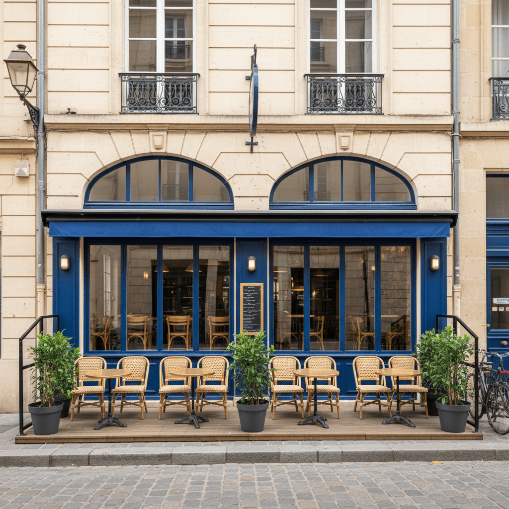 Bar-brasserie 200m² à Nantes : terrasse - licence IV