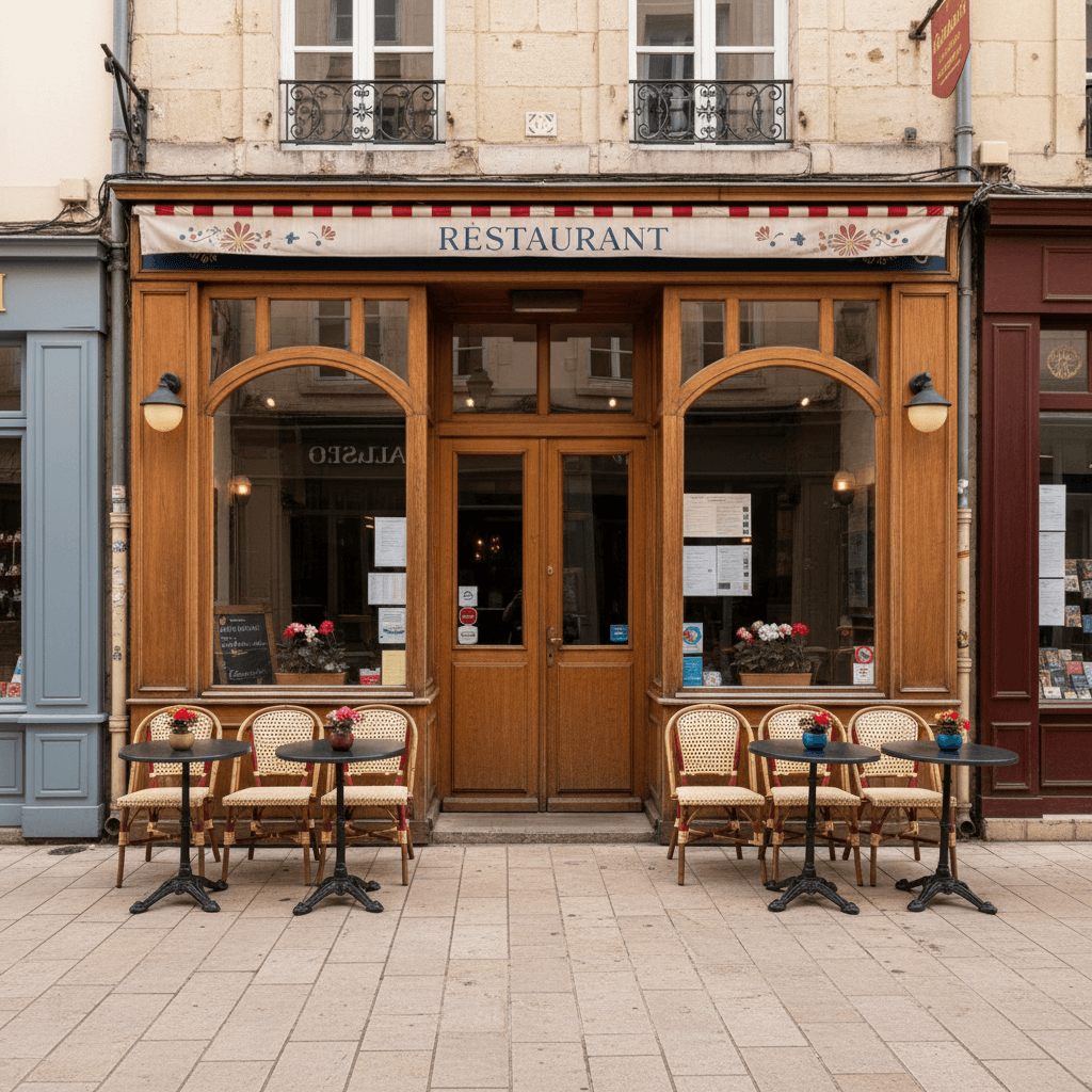 Restaurant 55m² à Nantes : terrasse - extraction