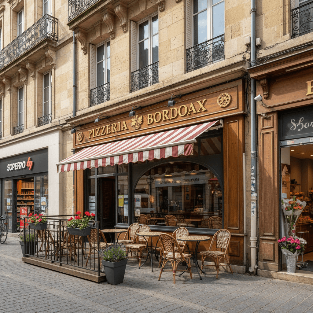 Fast-food 80m² à Bordeaux : terrasse - extraction