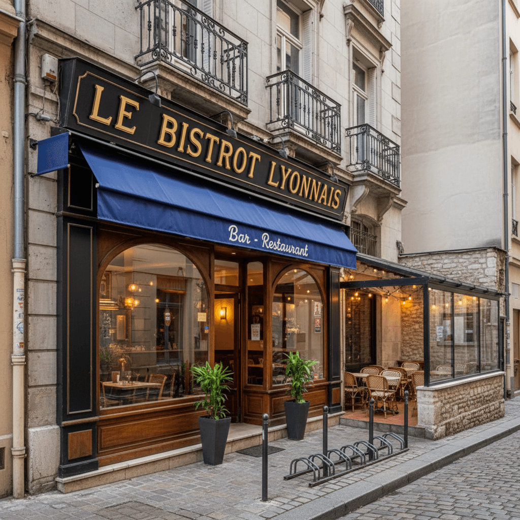 Restaurant 50m² à Lyon : terrasse - extraction