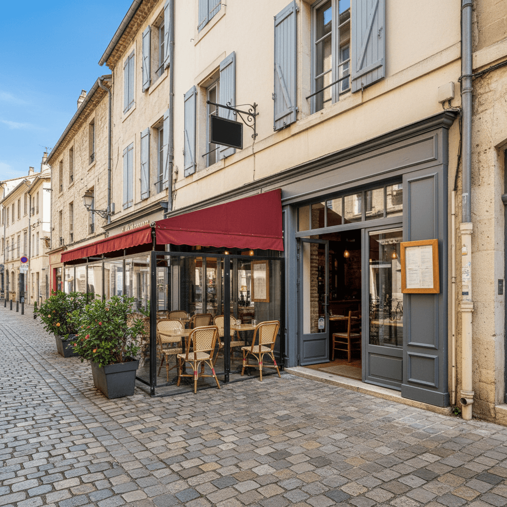Restaurant 70m² à Montpellier : terrasse - licence IV