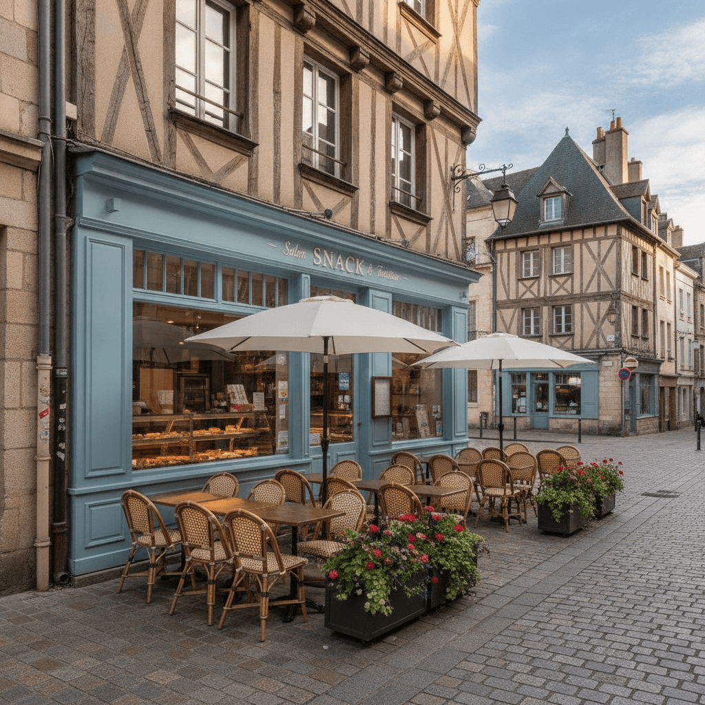 Snack à Rouen : terrasse