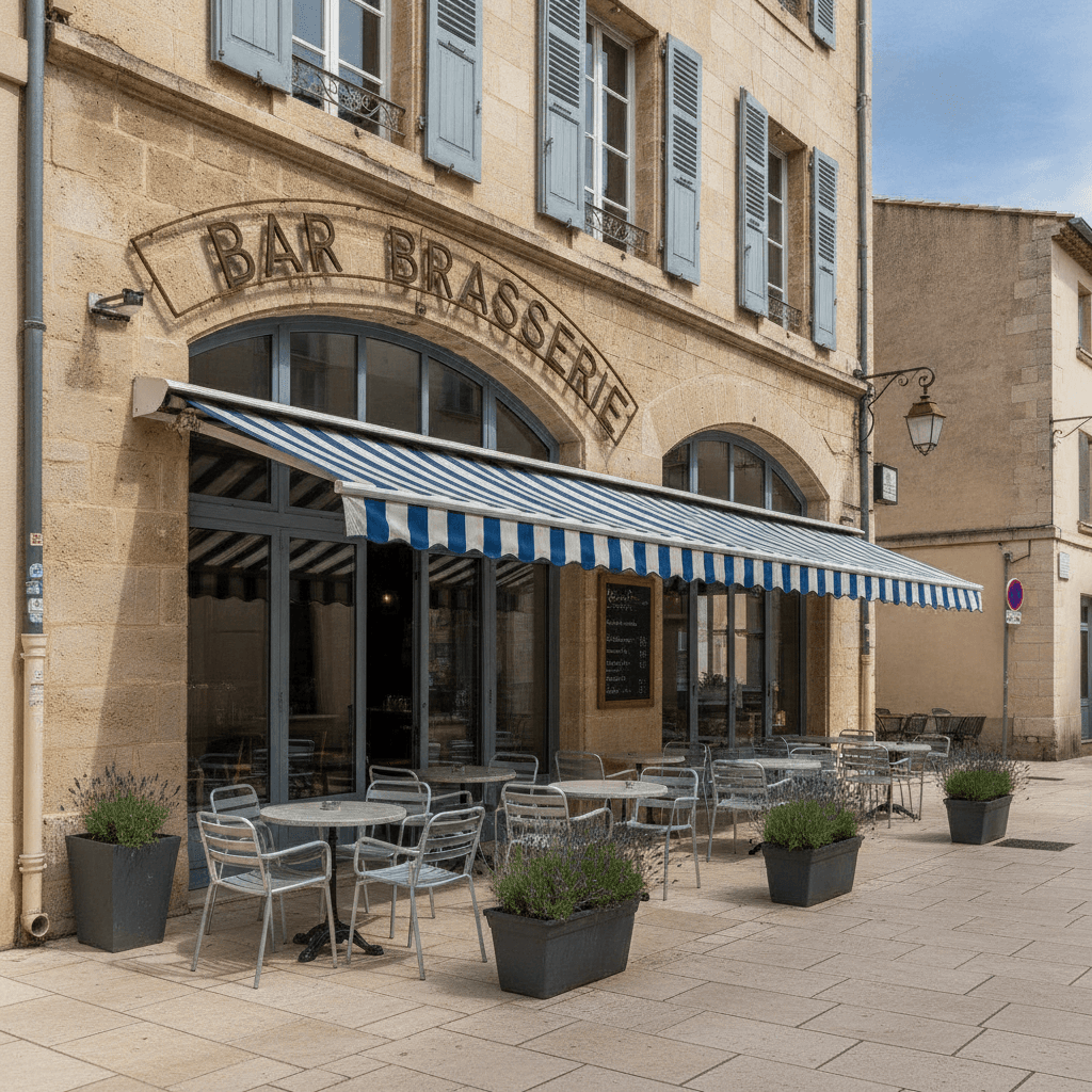 Bar-brasserie 200m² à Aix-en-Provence : terrasse - licence IV