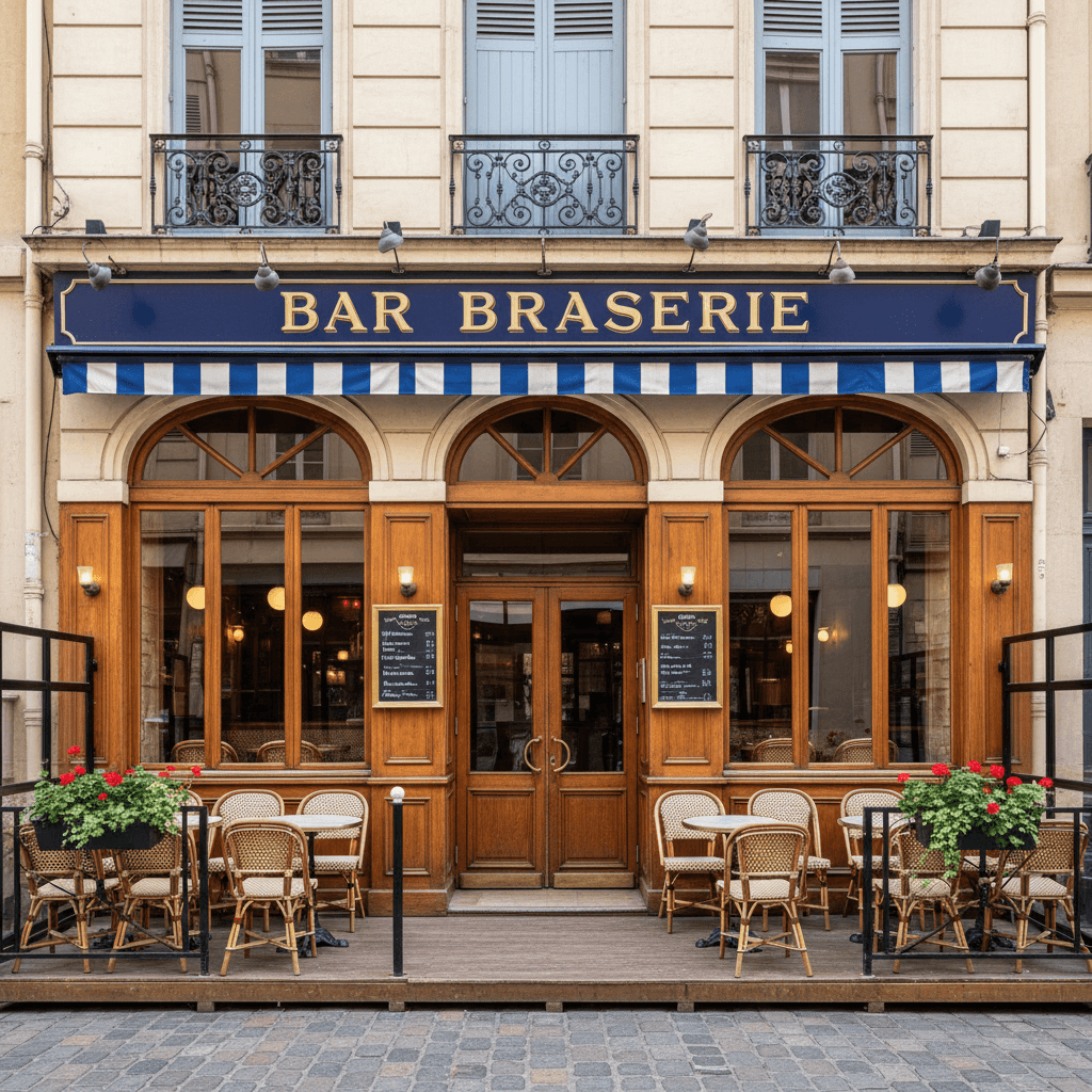 Bar-brasserie 150m² à Lyon : terrasse - licence IV