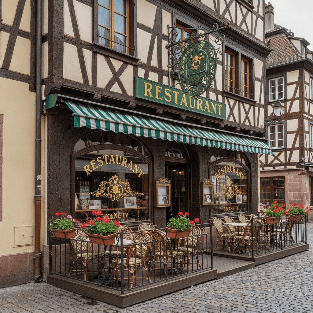 Restaurant 71m² à Strasbourg : terrasse - licence IV