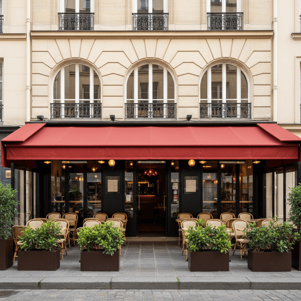 Bar-brasserie 60 couverts à Paris : terrasse - licence IV