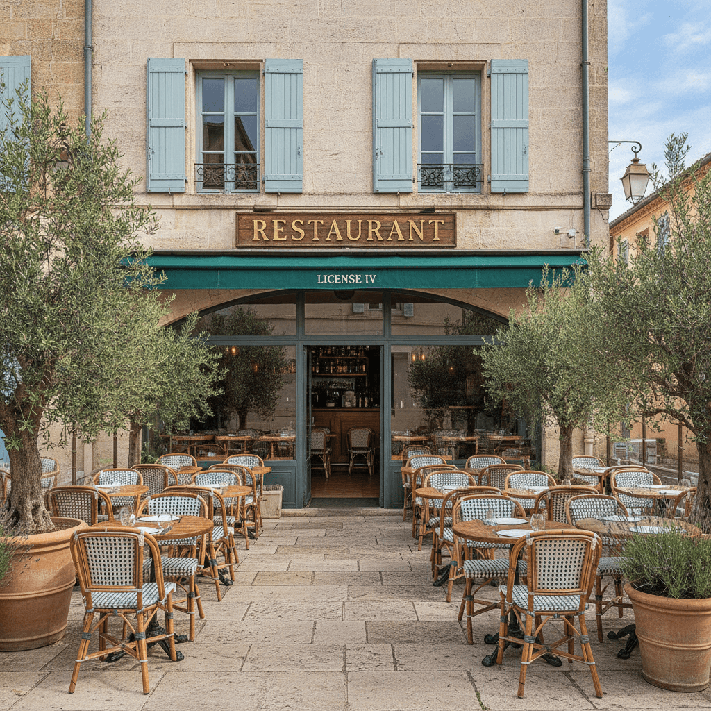 Restaurant 100m² à Aix-En-Provence : terrasse - licence IV